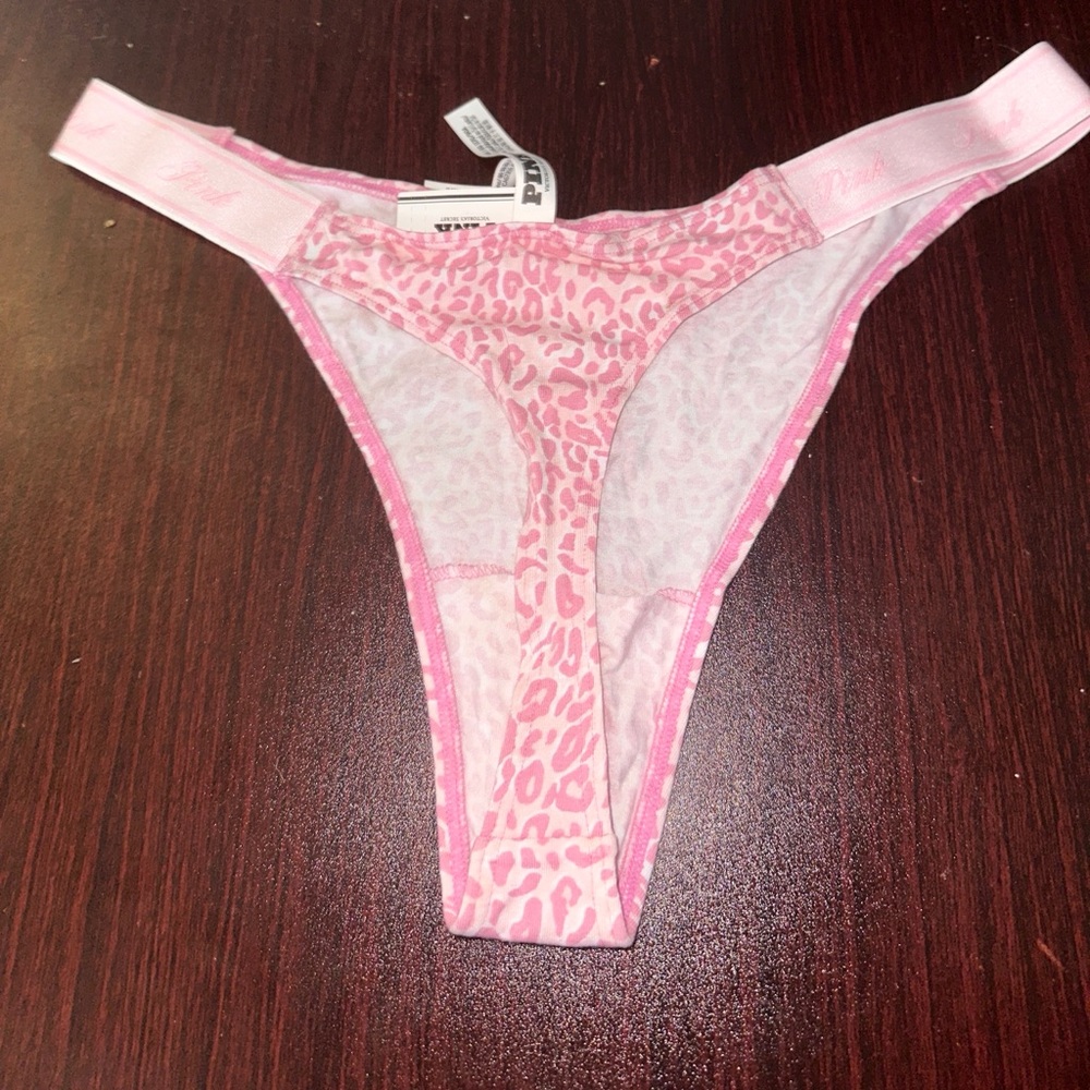 PINK Victoria's Secret Pink Leopard Print Panties